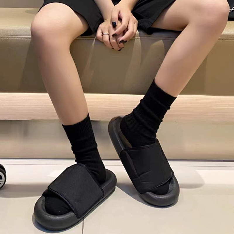 Trendikäs merkki syksy ja talvi yksivärinen kaksoisneula paksu lanka sukat fluoresoiva vihreä puhdas puuvilla sukat miesten ja naisten sukat urheilusukat_voghion.com