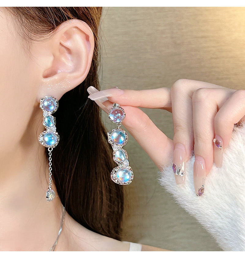 1 Piece Quantity Wholesale Jewelry Elegant Romantic Geometric Copper Moonstone Plating Rings