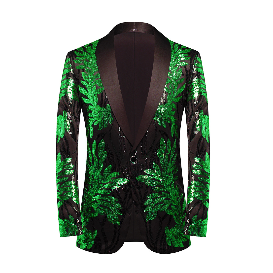 QFV507045555501<2 QFV507045555501<2 Men's High-Quality Gold Sequin Embellished Blazer Casual Suit Jacket Host Singer Performance Outfit_voghion.com
