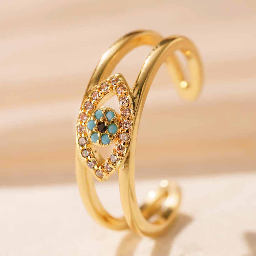 Glittrande designerring för kvinnor, elegant och bekväm_voghion.com