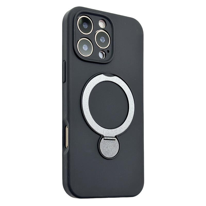 支点旋转支架精孔适用iPhone17手机壳纯色肤感磁吸苹果16防摔软套|undefined