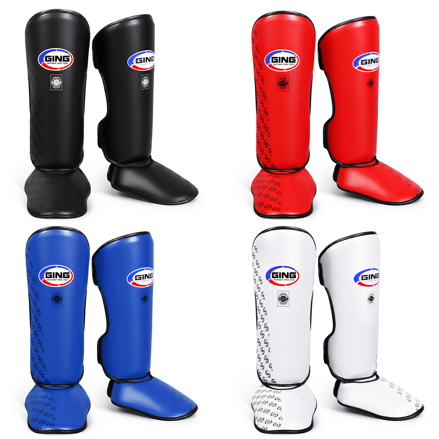 Professional Fighting Leg Guards for Adults and Children, Boxing Leg Guards with Foot Back Protection, Muay Thai Combat Shin Guards, Thick Protective Gear