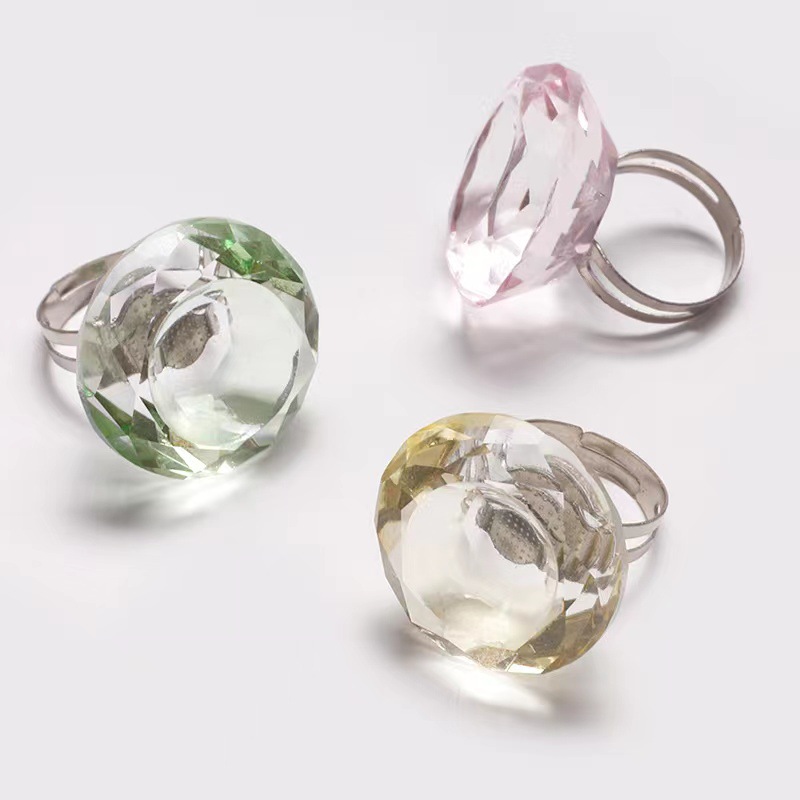 Suministro directo transfronterizo de pestañas, pegamento de plantación, soporte de anillo de cristal especial, soporte de anillo de pegamento de tamaño ajustable, soporte de anillo de pegamento