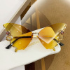 Geometric fashionable sunglasses, 2023 collection, European style, internet celebrity