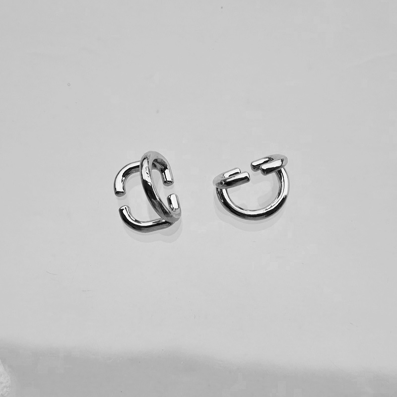 Accesorios metálicos rectangulares de placa de bloqueo doble D gancho de tornillo de bloqueo arco pequeño platino Kelly bolso de mujer tornillo de clavo