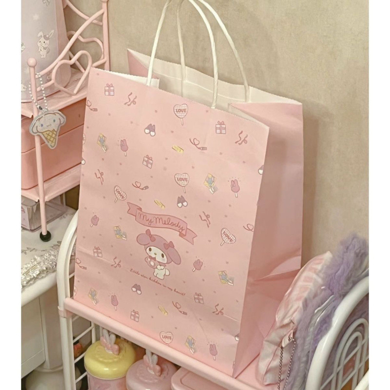 美乐蒂小猫纸袋牛皮纸手提高颜值ins朋友闺蜜礼品袋卡通可爱