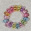 Bracelet, beads, strawberry, crystal with bow, flowered