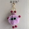 6cm light purple [light gold hardware] [35# lobster buckle + 30# flat circle + 4 sections o chain]