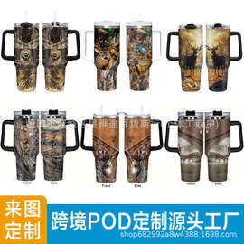 来图一件40oz汽车杯3D打印保温杯冰霸杯304不锈钢车载跨境亚马逊