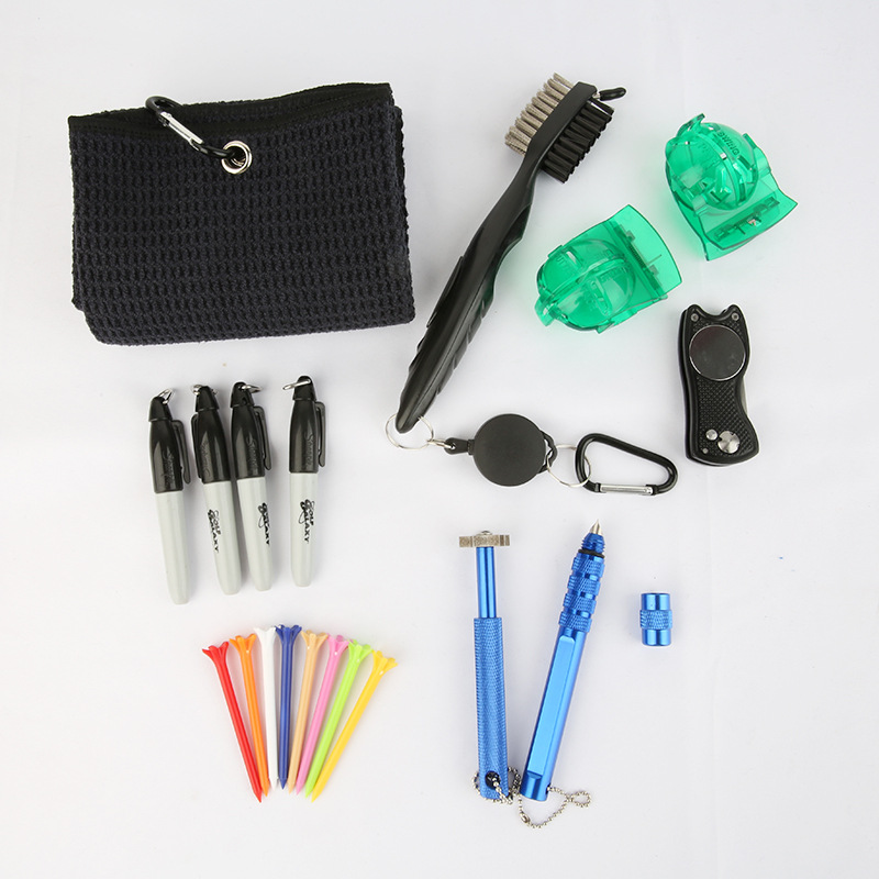 Cepillo del club de golf accesorios de golf cepillo de limpieza Toalla de golf Scriber traje de limpieza de golf