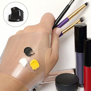 Korean Blogger Makeup Artist Gloves Palette Pvc Leather Painted Easy to Clean Gloves Art Student Painting Gloves