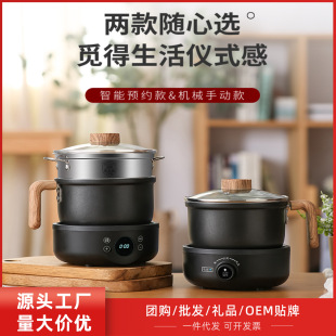 Wholesale Electric Hot Pot Multi-functional Household Intelligent Split Small Electric Pot Mini Boiling Rinse Baking Pot Electric Cooking Pot