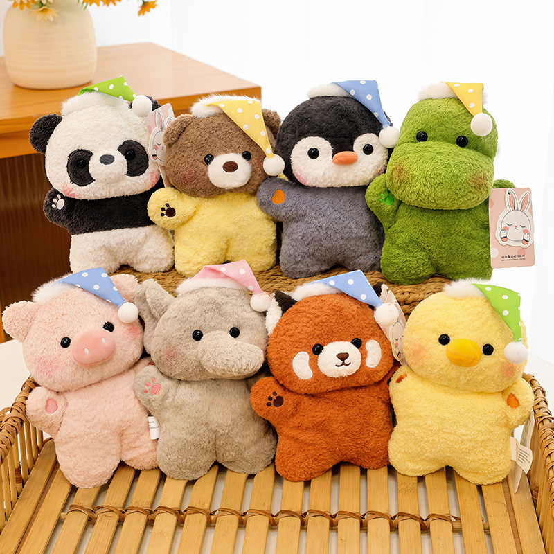 Cute panda bean bag toy, children's birthday gift, office stress-relief bean bag, adorable pet plush toy, companion doll for girls
