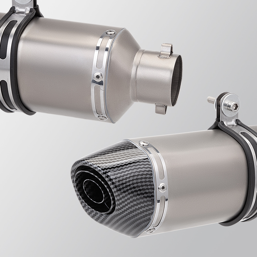 Suitable for Piaggio Ds525X Stainless Steel Mid-Section Exhaust Pipe R27 Tail Section Muffler, Special Vehicle-Specific Non-Destructive Installation