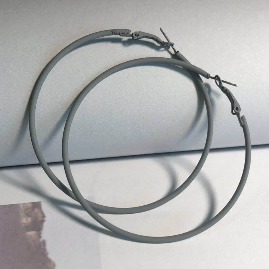 Ластик, модные серьги-к hoops