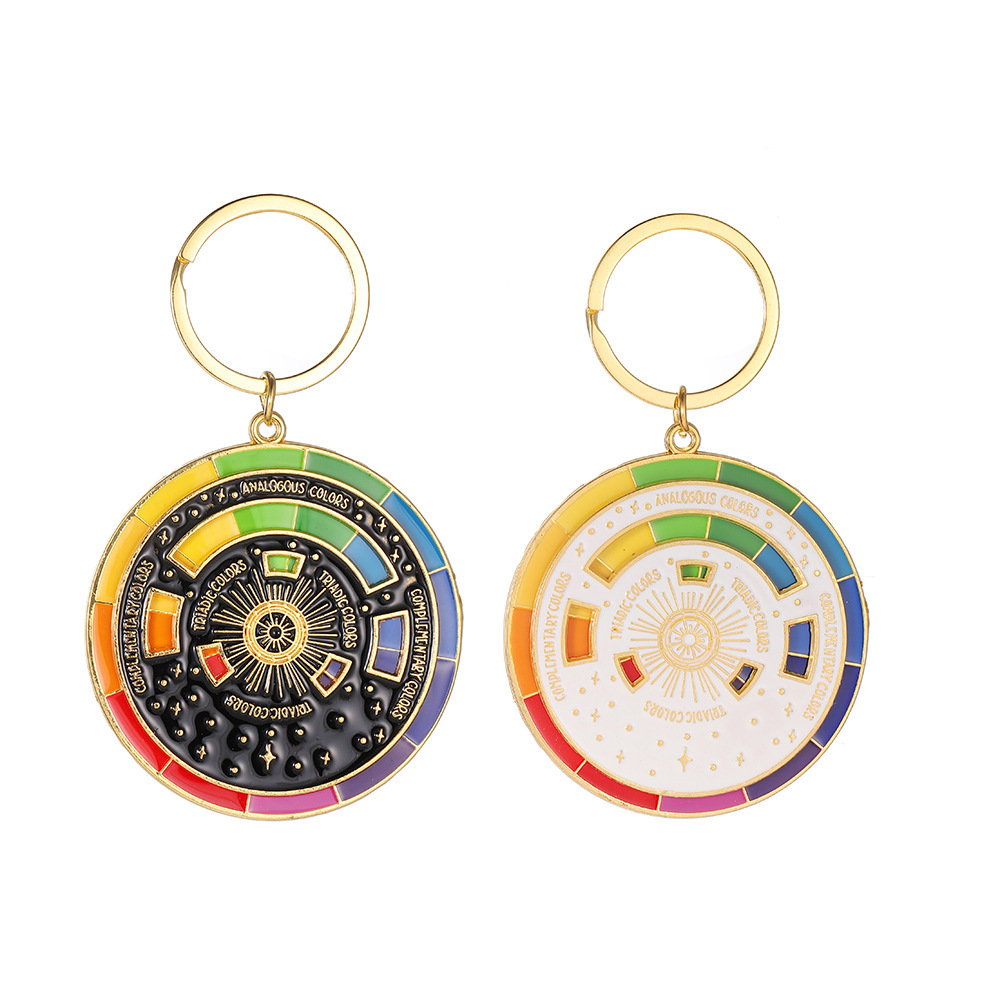 Rotatable Turntable Painter's Palette Pendant Necklace Artist Gift Aesthetic Artwork Fashion Necklace