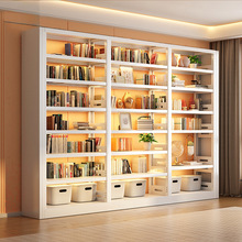 家用图书馆钢制书架落地置物架儿童书柜绘本架客厅简约铁艺置物架