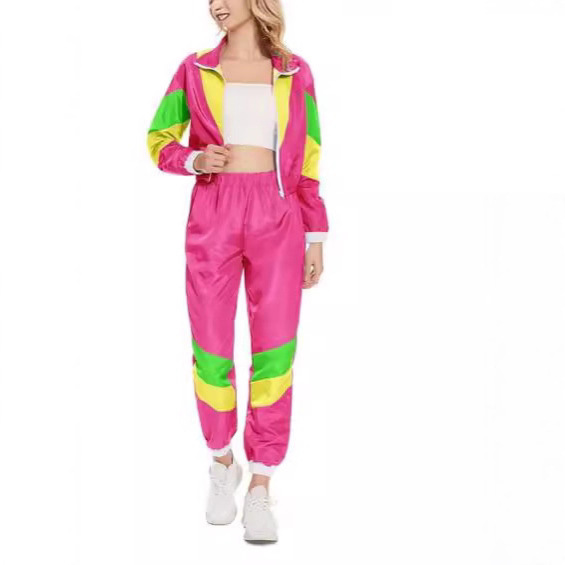 Halloween Hip Hop Sportswear Retro Disco Sportswear cosplay Party Stage Performance Suit 75D