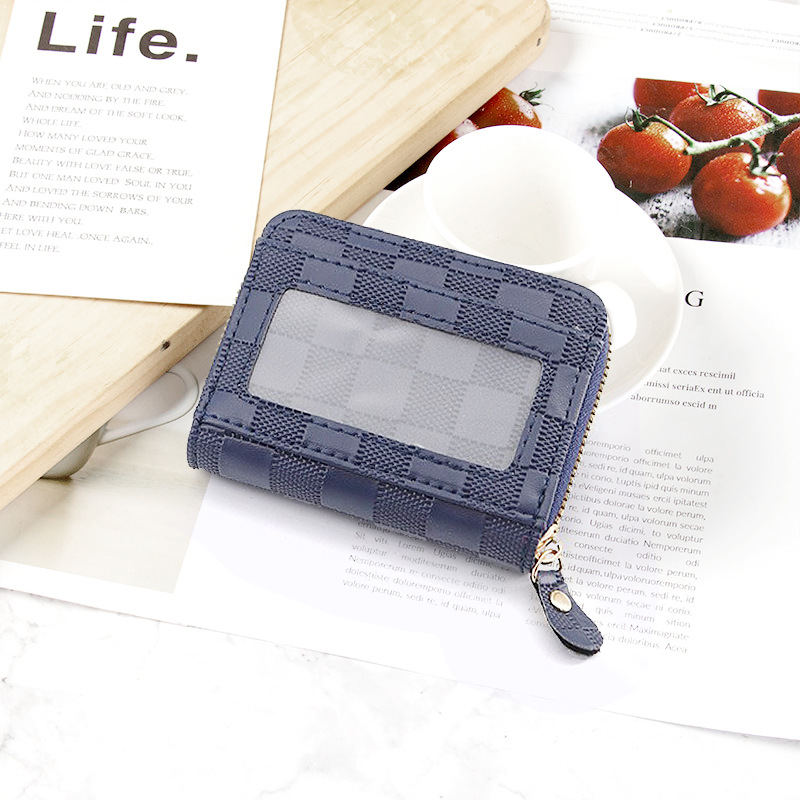 Tablero de tablero de ajedrez, tarjetero de órgano, tarjetero de identificación antimagnético de gran capacidad para mujer, billetera, tarjetero de negocios para hombres de alta gama