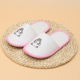 Children's plush slippers (pink panda)
