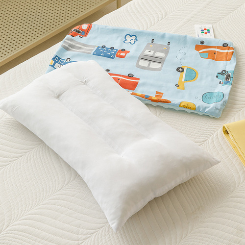 Pure cotton children's pillow Doudou soothing pillow core cotton cartoon baby pillow case kindergarten nap pillow student pillow