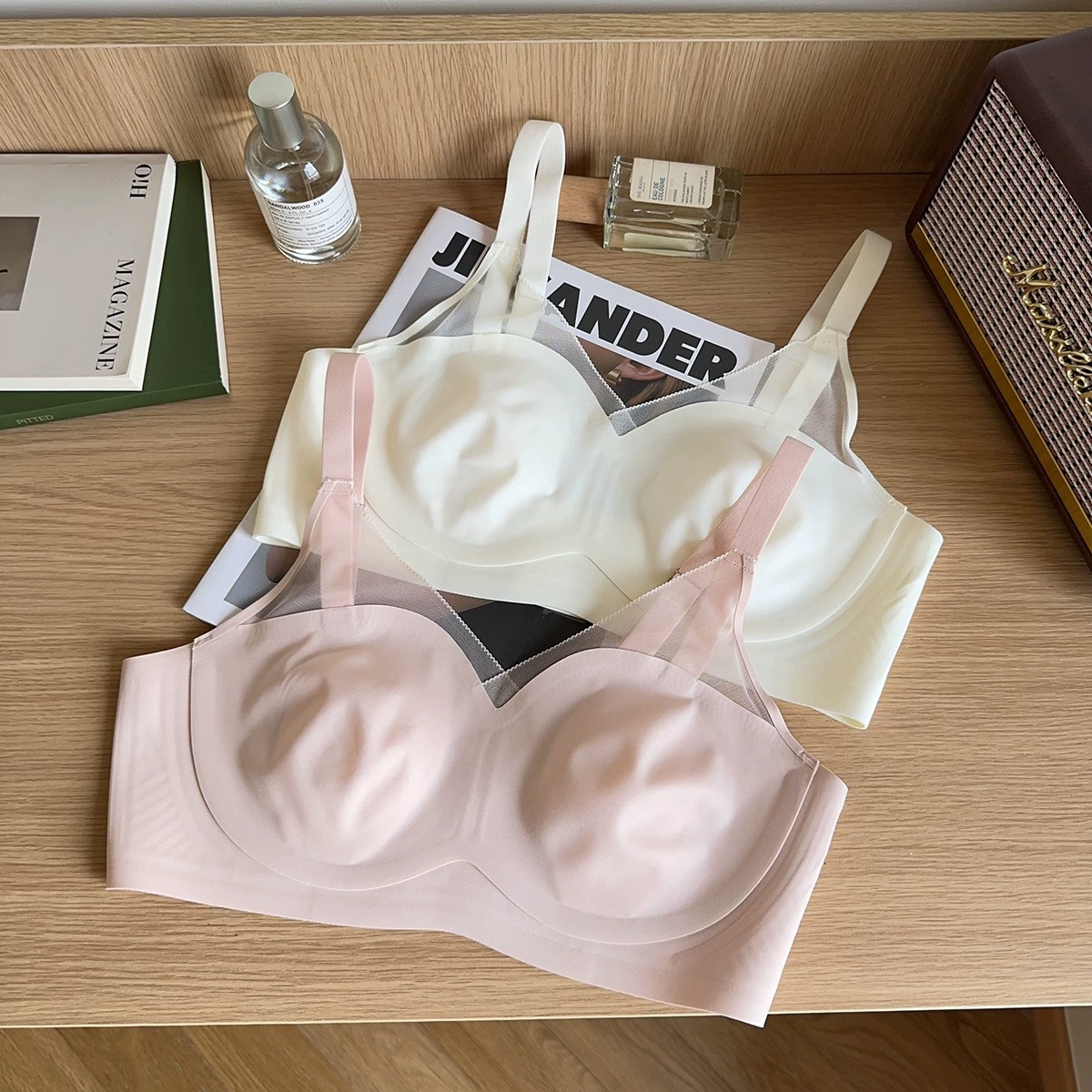 Новое бесшовное ультратонкое нижнее белье женская большая грудь маленькая