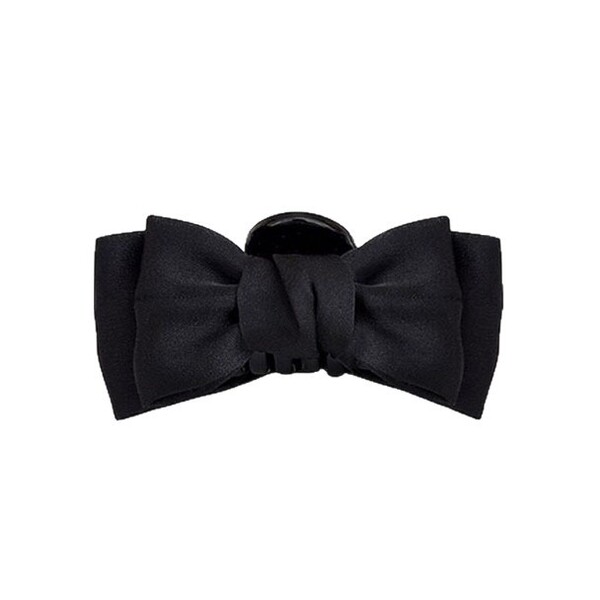 Black hairgrip with bow