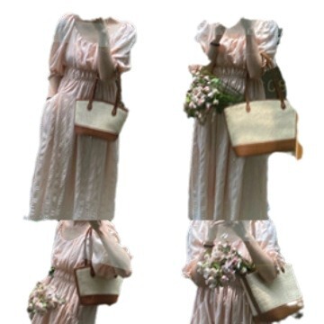 Straw bag 2024 summer new style crossbody bag shoulder portable woven bag simple beach bag large capacity tote bag