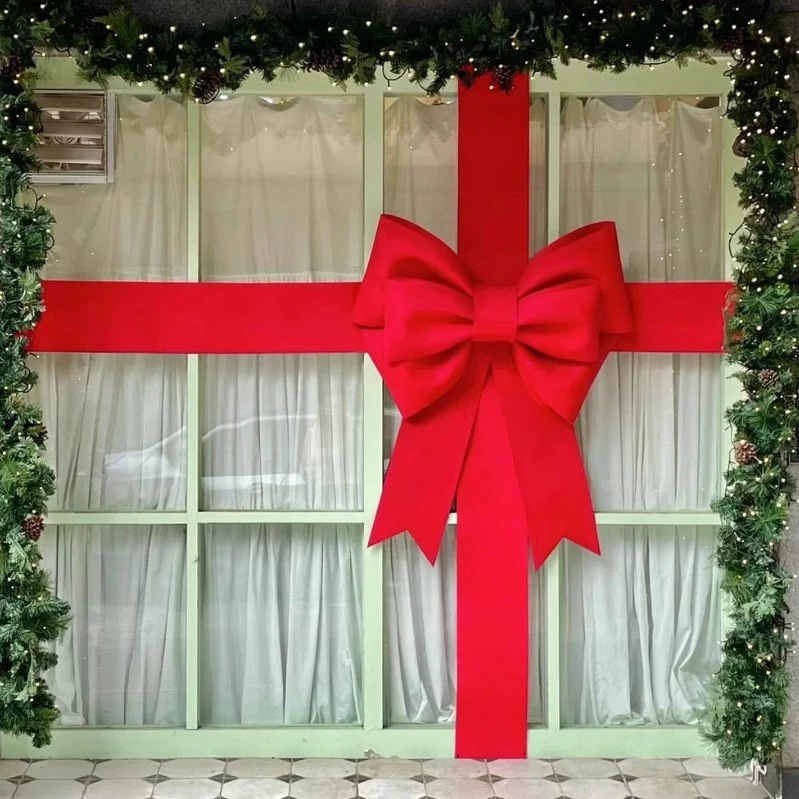 새 집 입구 문 가게 빨간색 천 스트립 길이 3m 너비 22cm (나비 넥타이 제외)