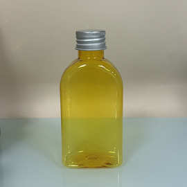晟锐 PET120ml椭圆形扁瓶140ml甘油瓶橄榄油分装瓶按压式乳液瓶