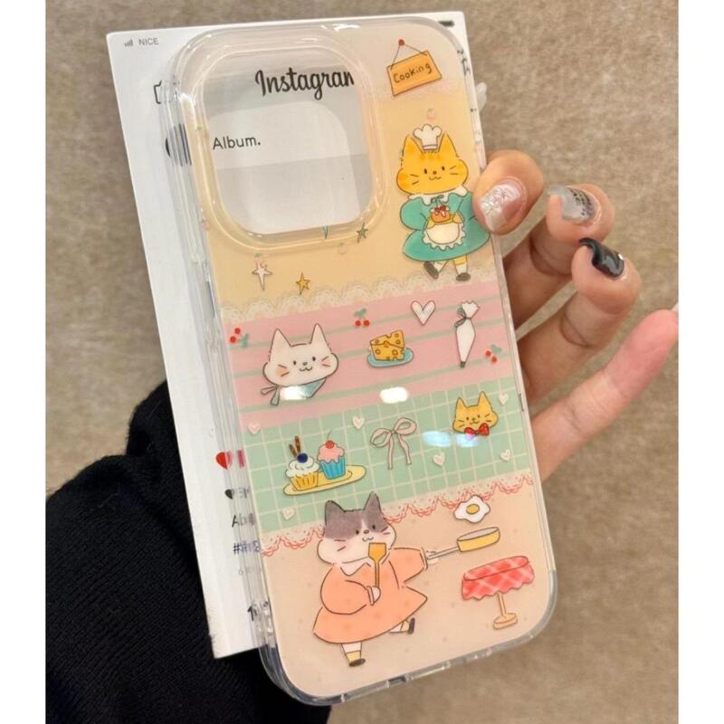 Hot spring dog for Apple 15 16promax mobile phone case 14 16 double white hard shell 12 frosted 11