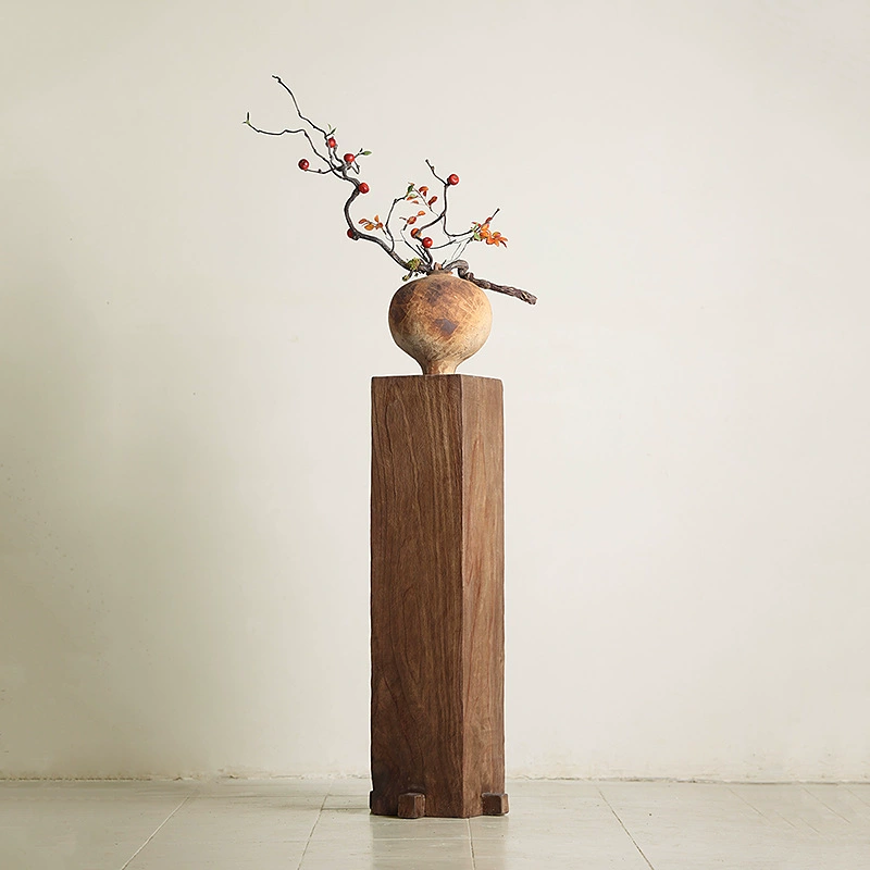 Новый китайский стиль, тихий ветер, ретро-гостиная, чайная комната, крыльцо, пол, деревянный пирс