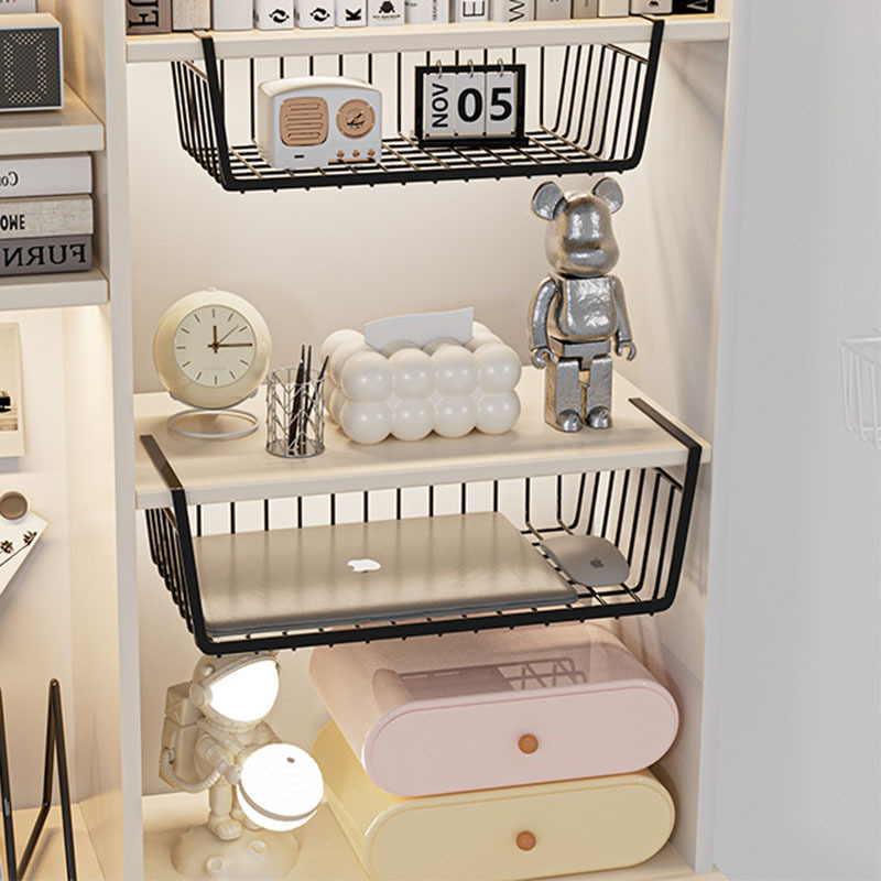 Under-Desk Storage Hanging Basket Dormitory Desk Hanging Storage Rack Renovation Essentials Wardrobe Layering Space Utilization Tool