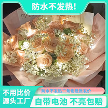 led小彩灯闪灯串灯满天星星灯条带铜线装饰气球鲜花灯笼电子灯芯