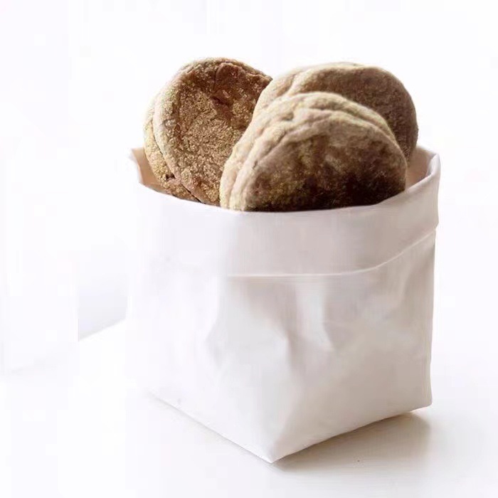 Putih (tanpa pencetakan):10x10x15cm; Kertas Kraft dicuci tebal impor Jerman