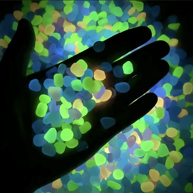 5-8mm маленький светящийся камень искусственный флюорит аквариум садоводство аквариум ландшафта цветной камень 0,2 г светящийся галька