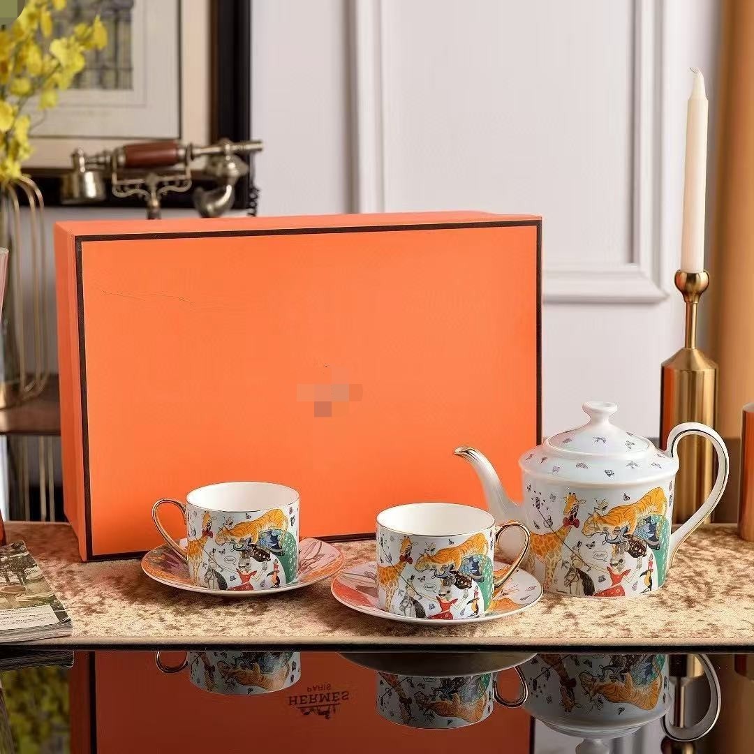 跨境爱家梦幻马戏团系列马克杯大容量水杯欧式下午茶茶具骨瓷杯子