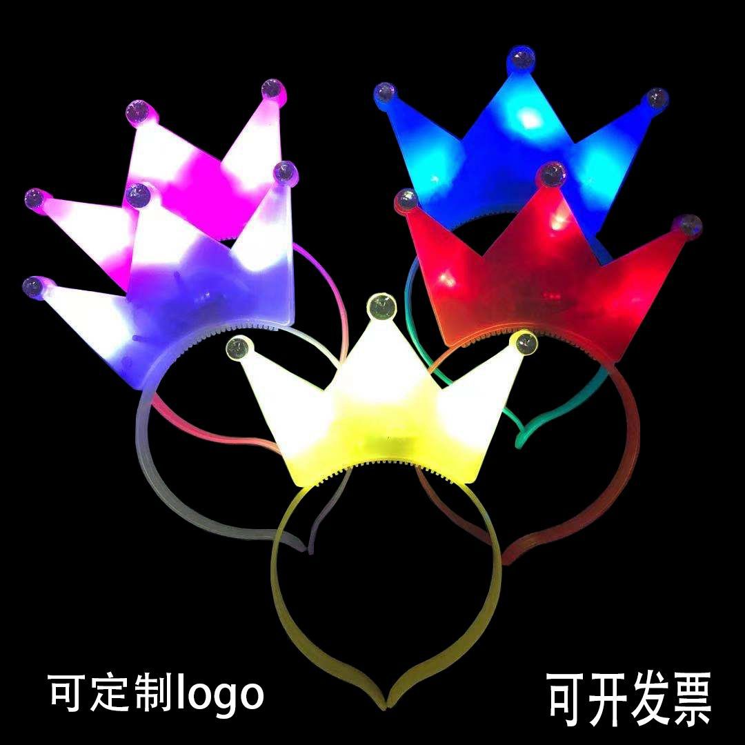 Accesorios de rendimiento del Día del Niño Tapas luminosas Estrellas de primavera Diadema luminosa Estrella de cinco puntas Diadema decorativa al por mayor