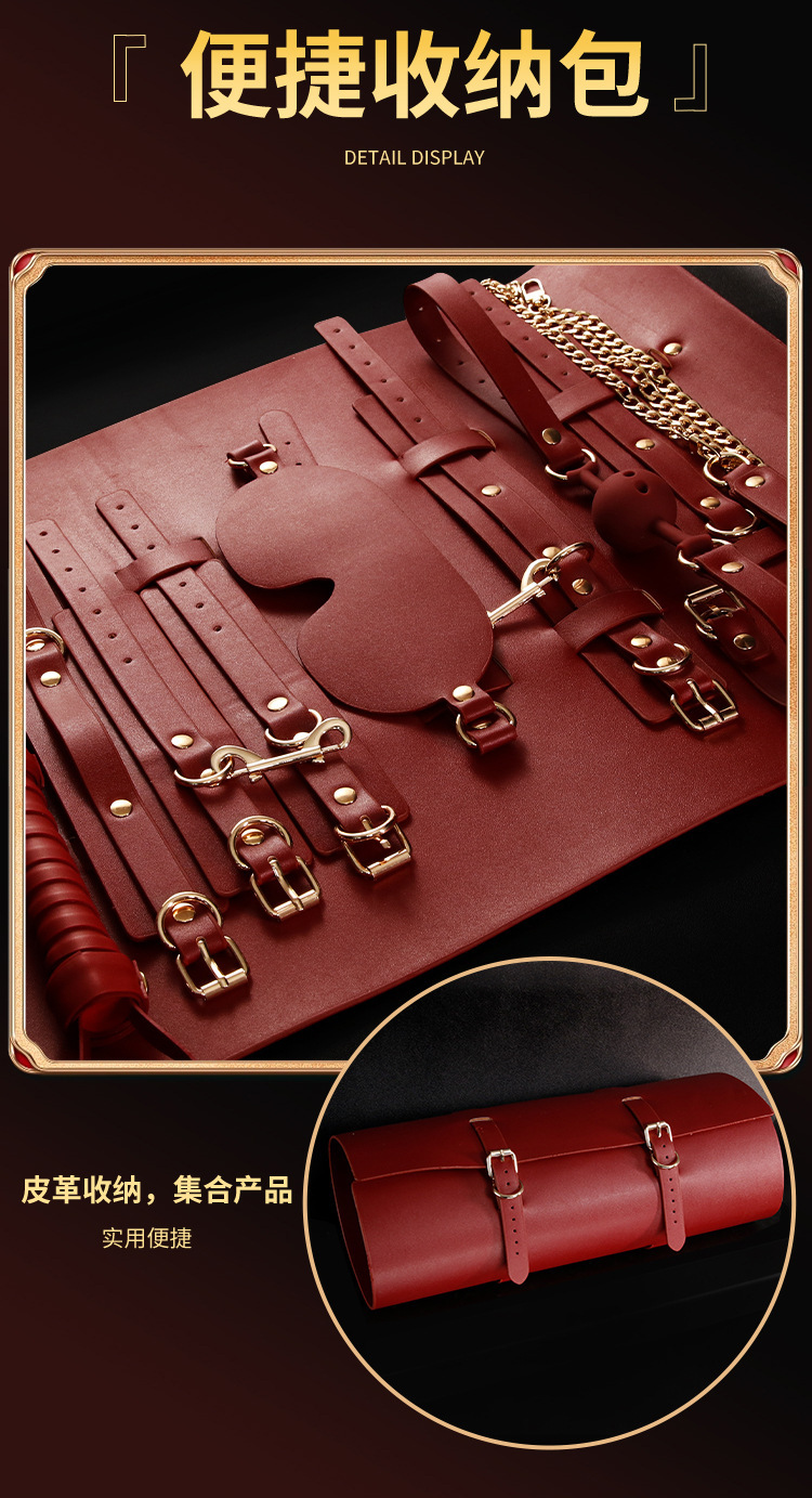 SM Bondage Kit with Nipple Clamps, Handcuffs and Oral Ball for Couples — detail image 6