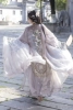 Meihuaqin full set of outer sleeves + blooming printed sleeves + waist-length skirt + suspenders