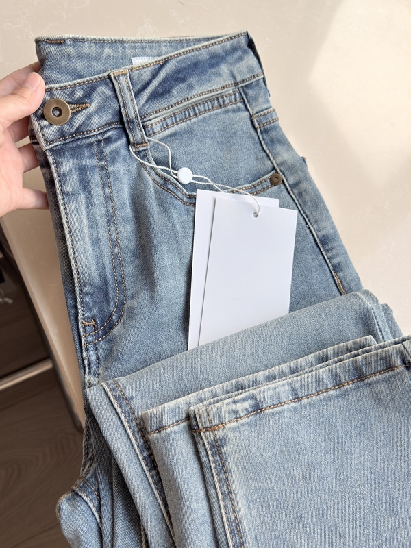 Mowei Home High-Quality Slimming Straight-Leg Women's High-Waisted Straight Casual Jeans Cigarette Pants for Autumn