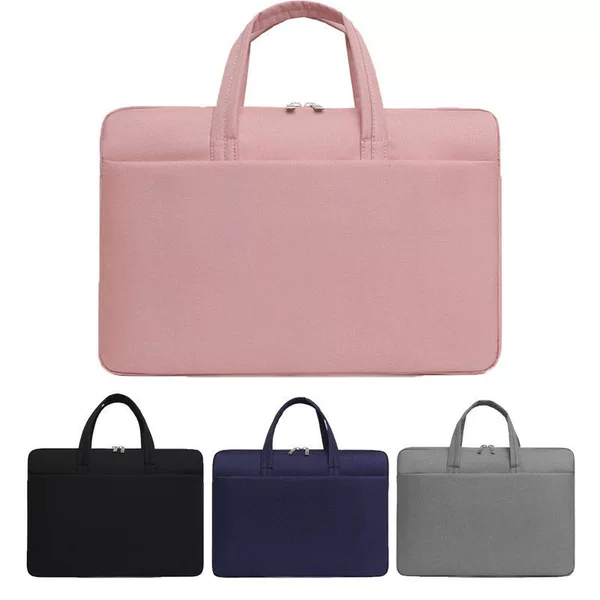 Cross-Border Computer Bag Women's Satchel Simple and Lightweight Business Briefcase Tablet Pad Cosmetics Bag with Logo Printed