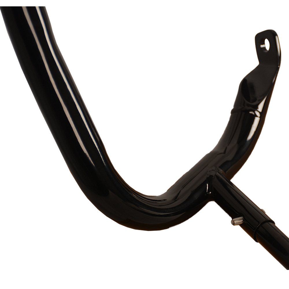 Painted Carbon Steel Harley 14-24 Glide Painted Carbon Steel Rear Bumper with Tow Bar 1.25 Thick Steel Mold