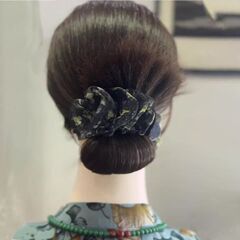 クラウドバブルプリーツ花ボールヘアクリップヘアアクセサリー 2025 新しいハイエンド後頭部ヘアクリップ女性のための