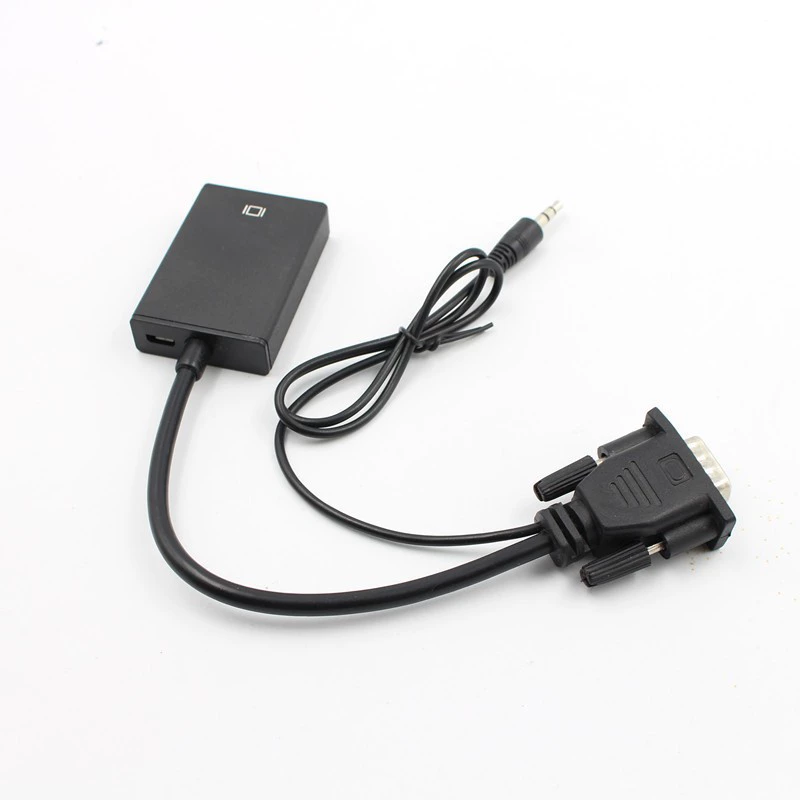 VGA на HDMI с аудио конвертер VGA поворот HDMI матер блокнот к телевизору высокое разрешение кабель