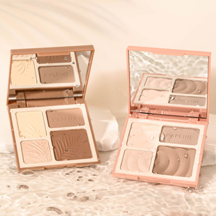 Capel four-color high-gloss cosmetic one-piece plate shadow nose shadow light makeup matte brightening natural three-dimensional eye shadow plate