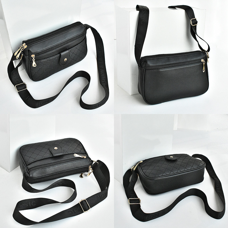 Crossbody Shoulder Bag In Soft Leather For Women Large Capacity_voghion.com
