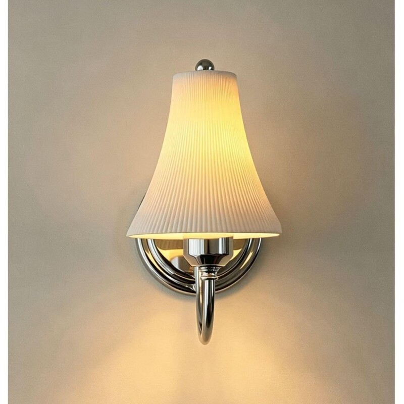 French-Style Vintage Wall Lamp with a Slender Waistline, Bauhaus Study and Bedroom Lamp, Ceramic Designer Living Room and Hallway Led Light French-Style Vintage Wall Lamp with a Slender Waistline, Bauhaus Study and Bedroom Lamp, Ceramic Designer Living Room and Hallway Led Light
