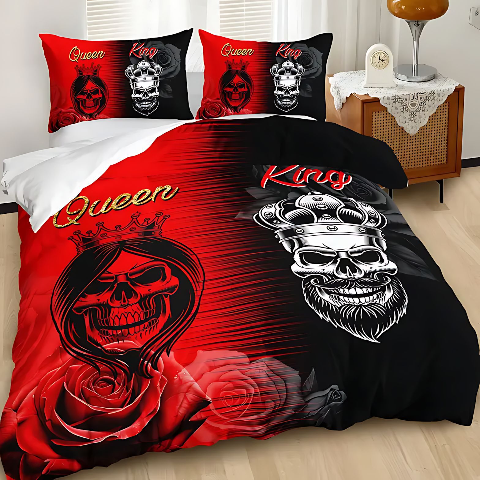 TEMU / JIT transfronterizo ropa de cama cubierta colchón conjunto de impresión digital 3D se puede ajustar