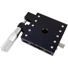 X轴位移平台手动精密微调工作台LX40/60/80/125一维移动平移滑台